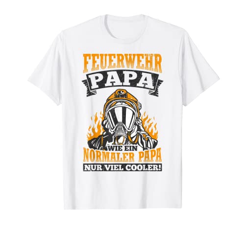 Herren Feuerwehr Papa Wie Ein Normaler Papa Nur Viel Cooler T-Shirt Herren Feuerwehr Papa Wie Ein Normaler Papa Nur Viel Cooler T-Shirt von Vatertag Bester Papa Familie Geschenke & Designs