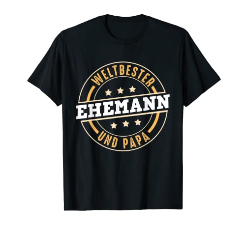 Herren Weltbester Ehemann Und Papa Vatertag Papa Ehemann T-Shirt Herren Weltbester Ehemann Und Papa Vatertag Papa Ehemann T-Shirt von Vatertag Bester Papa Familie Geschenke & Designs
