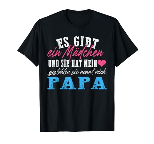 Sie Hat Mein Herz Gestohlen Mädchen Papa Lustig Vater Papi T-Shirt von Vatertag Designs Papa-Geschenke