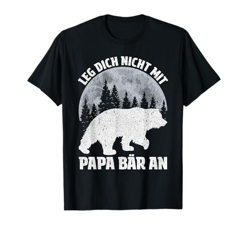 Retro Vater Baby Sohn Tochter Bär Papa Vatertag Vater T-Shirt Retro Vater Baby Sohn Tochter Bär Papa Vatertag Vater T-Shirt von Vatertag Papa Lustiger Retro Vintage Papa Bär