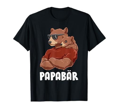 Papabär Vater Kind Partner Look Vatertag T-Shirt von Vatertag Papabär Vater Shirts und Pullover
