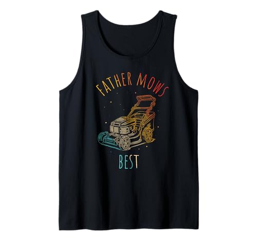 Herren Father MOWS Best Vatertag Tank Top von Vatertag