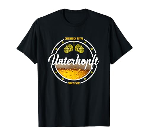 Vatertagsgeschenk Bier Spruch & Biertrinker Shirt T-Shirt Vatertag Unterhopft Schwarz S von Vatertagsgeschenk Bier Spruch & Biertrinker Shirt