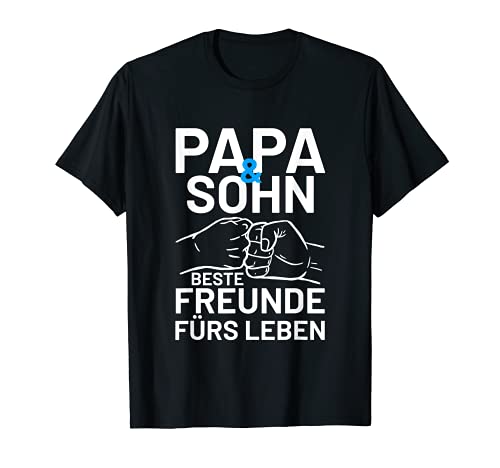 Herren Vatertag Männertag Shirt Papa& Sohn Beste Freunde Fürs Leben T-Shirt von Vatertagsgeschenk Männertagsgeschenk Lustig Shirt