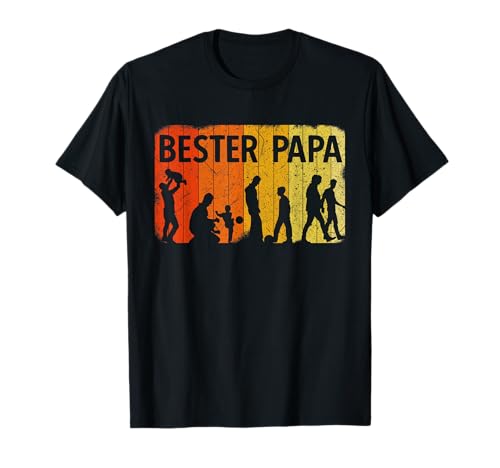 Bester Papa mit Kind T-Shirt Bester Papa mit Kind T-Shirt von Vatertagsgeschenk Vater Männertag Outfit Geschenke