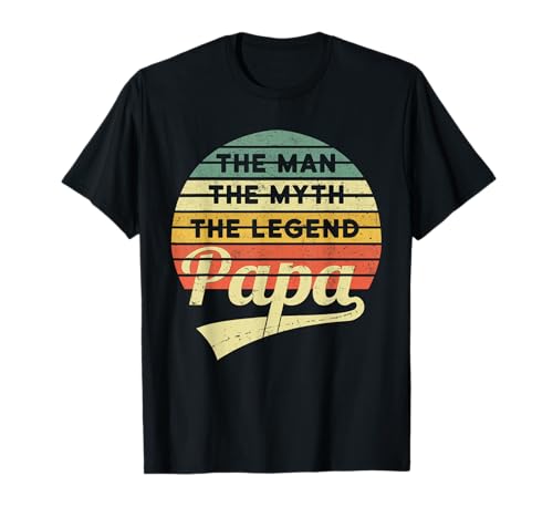Vatertag Retro - The Man The Myth The Legend Papa T-Shirt von Vatertagsgeschenk Vater Männertag Outfit