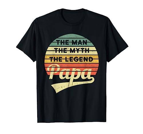 Vatertag Retro - The Man The Myth The Legend Papa T-Shirt Vatertag Retro - The Man The Myth The Legend Papa T-Shirt von Vatertagsgeschenk Vater Männertag Outfit Geschenke