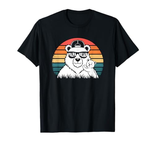 PapaBär, Papa Baby Partnerlook Vater Sohn Vatertag Bär Papa T-Shirt von Vatertagsgeschenk Von Kleinkind, Tochter, Ehemann