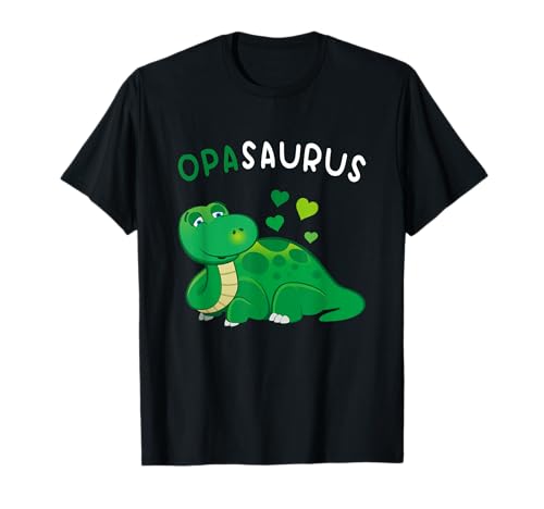 Herren Opa Opasaurus Familie Großvater Dinosaurier T-Shirt von Vatertag Lustiges