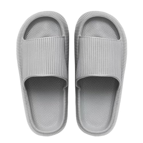Vatgdetly Cloud Sliders für Damen und Herren, rutschfeste Badeschlappen Haus schnell trocknende Slides Kissen Slipper offene Zehen weiche Sandalen, grau, 7/8 UK Men/ 7.5/8.5 UK Women Vatgdetly Cloud Sliders für Damen und Herren, rutschfeste Badeschlappen Haus schnell trocknende Slides Kissen Slipper offene Zehen weiche Sandalen, grau, 7/8 UK Men/ 7.5/8.5 UK Women von Vatgdetly