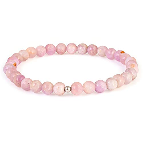 Rosa Kunzit Armband Kunzit Perlenarmband echt rosa Kunzit Armband Kunzite Stretch Armband Unisex Armband von Vatslacreations