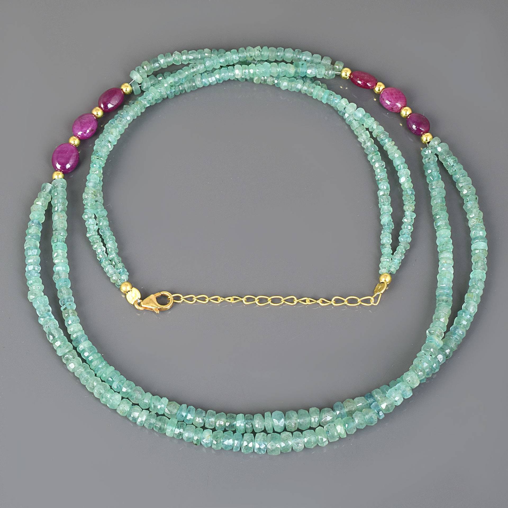 Smaragd Halskette | Sterling Silber Kette Natürliche Facettierte Grüne Edelsteinperlen Mai Geburtsstein Schmuck Multi Strang Für Frauen Smaragd Halskette | Sterling Silber Kette Natürliche Facettierte Grüne Edelsteinperlen Mai Geburtsstein Schmuck Multi Strang Für Frauen von Vatslacreations
