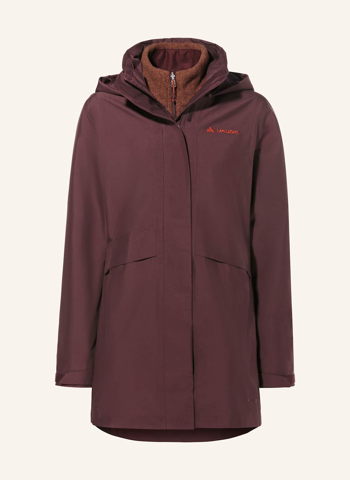 Vaude 2-In-1-Jacke Idriz rot von Vaude