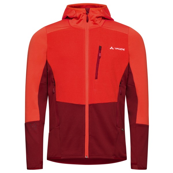 Vaude - Monviso Hooded Grid Fleece Jacket - Fleecejacke Gr L rot von Vaude