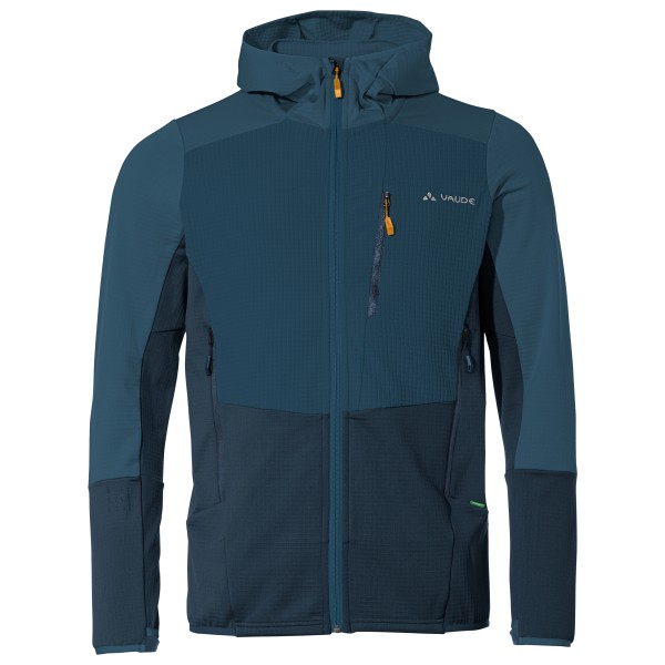 Vaude - Monviso Hooded Grid Fleece Jacket - Fleecejacke Gr M blau von Vaude