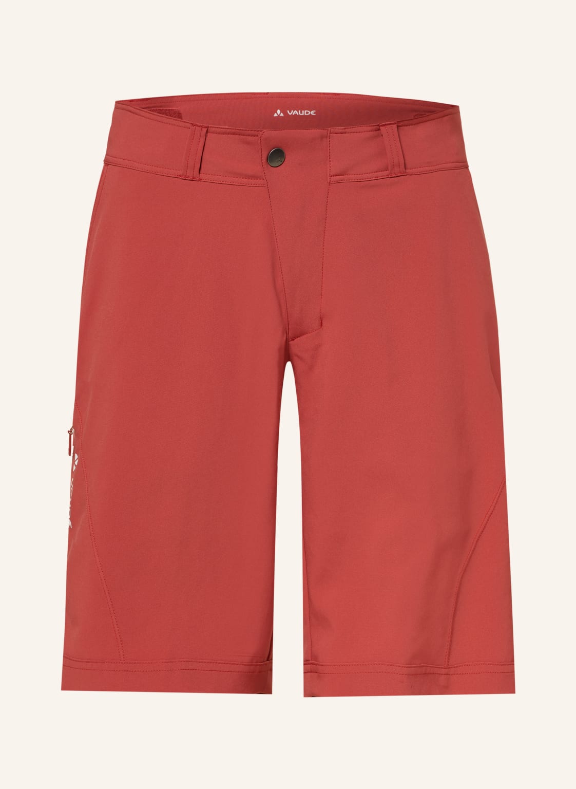 Vaude Radhose Ledro Mit Gepolsterter Innenhose orange von Vaude