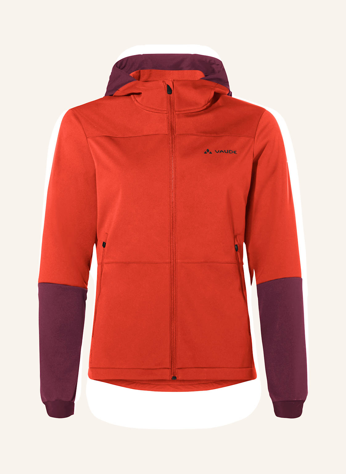 Vaude Radjacke W Qimsa Hooded Sft Jacket rot von Vaude