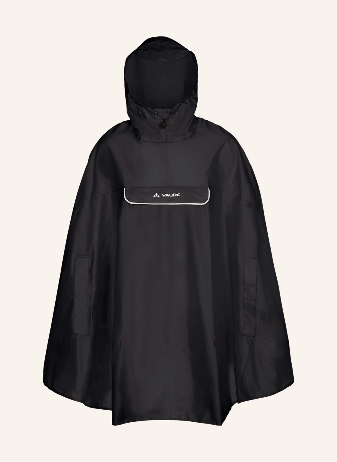 Vaude Regenponcho Valdipino schwarz von Vaude