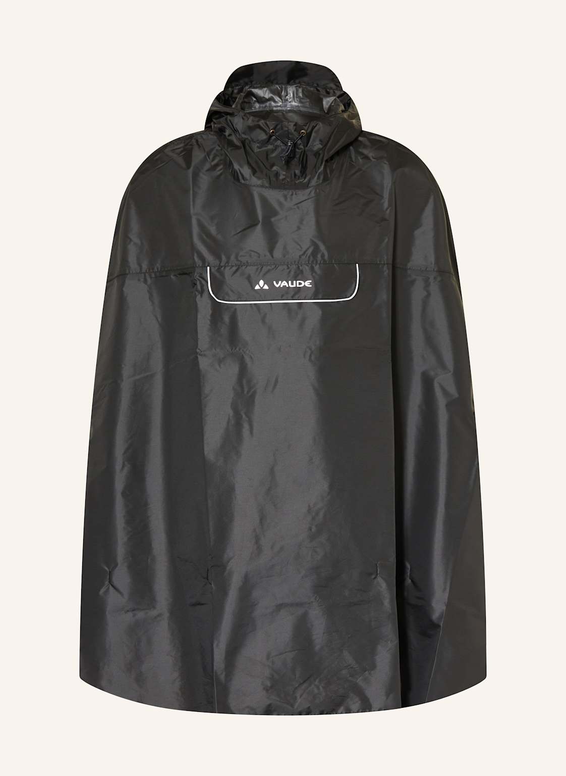 Vaude Regenponcho Valdipino schwarz von Vaude