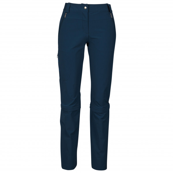 Vaude - Women's Farley Stretch Capri T-Zip Pants III - Zip-Off-Hose Gr 38 - Regular blau von Vaude