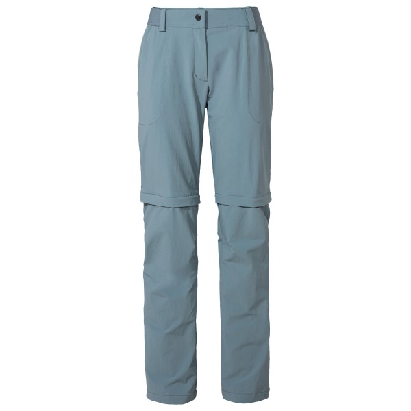 Vaude - Women's Farley Stretch Zip Off Pants II - Trekkinghose Gr 38 - Regular grau/türkis von Vaude