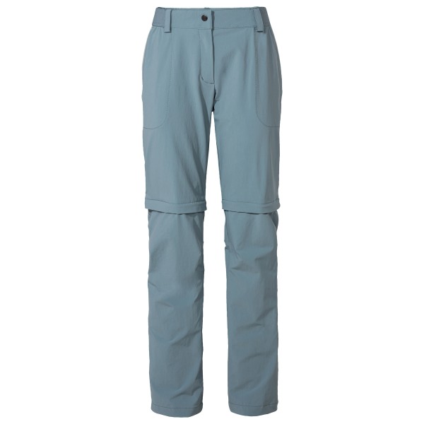 Vaude - Women's Farley Stretch Zip Off Pants II - Trekkinghose Gr 44 - Regular grau/türkis von Vaude
