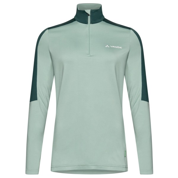 Vaude - Women's Livigno Halfzip II - Fleecepullover Gr 38 grau/türkis von Vaude