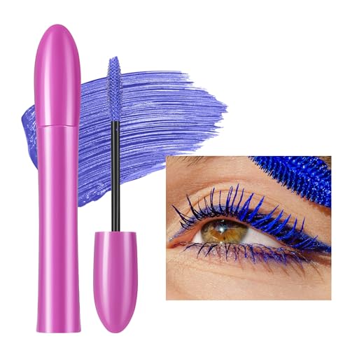 Vawolecy Bunte Wimperntusche für Wimpern, Farbige Wasserdichte Langlebige Dicke Wimperntusche Regenbogen Farbfaser Charmante Wimperntusche Tierversuchsfreies Veganes Augen-Make-up von Vawolecy