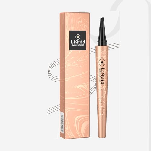 Vawolecy Microblade Augenbrauenstift, Augenbrauenstift mit Premium 4-Zinken-Mikrogabelspitzen-Applikator, langlebig wasserdicht von Vawolecy