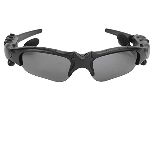 VBESTLIFE Drahtlose Bluetooth-Sonnenbrille, Intelligent 5.0 Bluetooth Polarized Glasses Sportfahrbrille mit Stereo-Ohrhörern(Schwarz) von VBESTLIFE