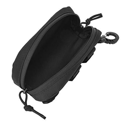 Tragbare Sonnenbrillenetui, Molle Nylon, Stoßfeste Sonnenbrille Schutzbox, Tragetasche mit Clip, Schwarz, Wandern, Camping, Bergsteigen, Wildnisausflüge von VBESTLIFE
