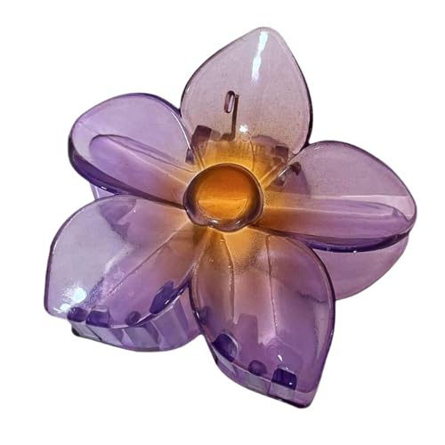 Vbnuyhim Blumen-Haarspangen für Frauen, große Blumenklammern – transparente tropische Haarklammer Kopfbedeckung | Starke Spannkraft Tropische Haarnadel Kopfbedeckung von Vbnuyhim