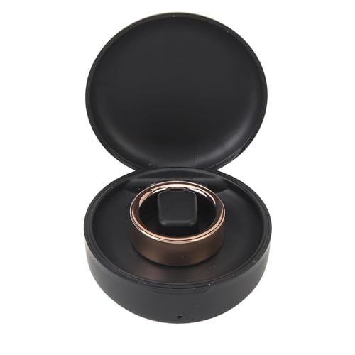 Vcedas Smart-Ring, Gesundheits-Tracker, Bluetooth, Schlafqualität, Temperaturüberwachung, IP68, Wasserdicht, Wiederaufladbar, Smart-Ring für Damen und Herren, Roségold (17), VCEDAS5EIHQ163RP-11 von Vcedas