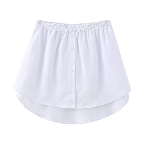 Vcindai Damen Mini Skirt Shirt Extenders Lower Unterrock Sweep Verlängerung Rock von Vcindai