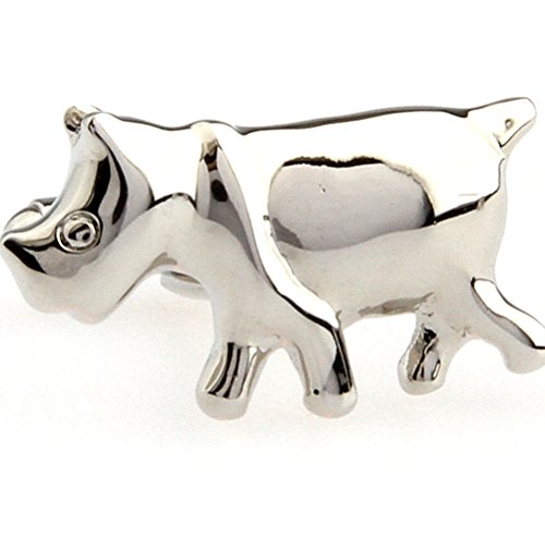 Nashorn Nashorn Afrika Tier Manschettenknöpfe von Vcufflinks