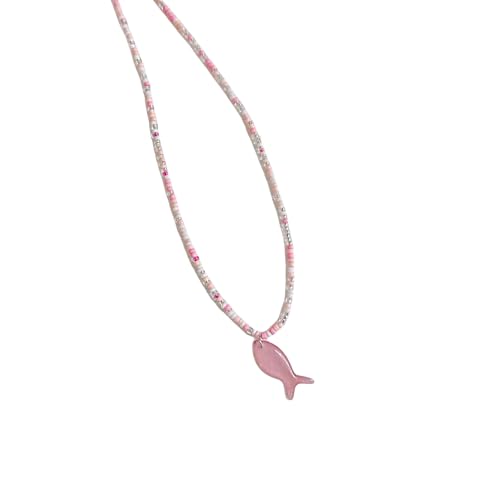 Antik-inspirierte Perlen-Halskette mit Muschelfisch-Anhänger, verstellbare Länge, Schlüsselbeinkette, handgefertigt, lässiges Accessoire für Frauen, One Size, Wie beschrieben, Wie beschrieben Antik-inspirierte Perlen-Halskette mit Muschelfisch-Anhänger, verstellbare Länge, Schlüsselbeinkette, handgefertigt, lässiges Accessoire für Frauen, One Size, Wie beschrieben, Wie beschrieben von Vdaxvme