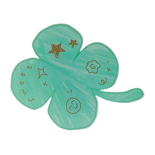Einzigartige Kleeblatt-Haarspange, vielseitig verwendbar, Styling-Werkzeug für Pony, Zöpfe, Hochsteckfrisuren, zartes Blumenmuster, modernes Design, Glücksbringer, Haar-Accessoire von Vdaxvme