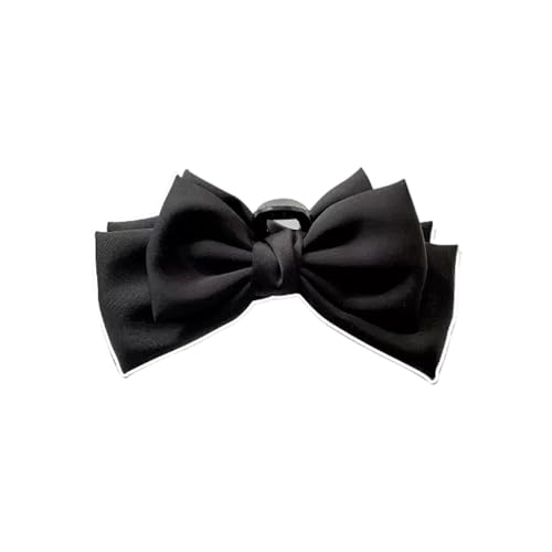 Elegante Schleifen-Haarklammer mit Kunstperlen, Federklemme, modisches Haar-Accessoire für sicheren Dutt, Hochsteckfrisur und den täglichen Gebrauch, Bürofrisur, Frühling von Vdaxvme