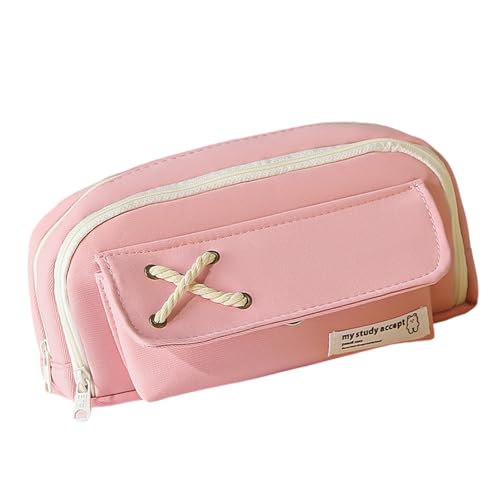 Federmäppchen mit großem Fassungsvermögen, Schreibwaren-Tasche, Federmäppchen, Leinen, Make-up-Tasche, Schreibwaren-Tasche für Studenten und Mädchen von Vdaxvme