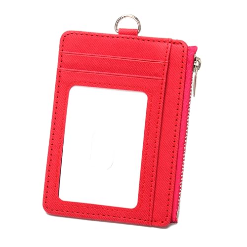 Funktioneller PU Leder Abzeichenhalter Mit Blockierenden Sicheren Taschenkarten Und Bequemen Nacken Lanyard Für Schüler von Vdaxvme