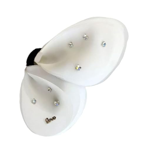 Haarspange mit durchsichtigen Schleifen für Damen, modischer Haarschmuck, sicherer Halt, mehrere Farben erhältlich, Mehrzweck-Damen-Accessoire von Vdaxvme