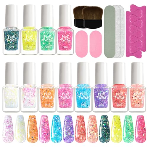 Professionelles 12-Farben Set Für Gel Nägel Poliert Mit Nagelbürste Nagelfeile Polierstreifen Nägel Kunstsalon Designs Maniküre von Vdaxvme