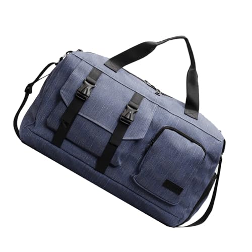 Reisetasche für Damen und Herren, Fitnesstasche, Übernachtung, Krankenhaus-Training, Wochenendtraining, Wochenend-Training mit Schuhfach, Gepäck, Weekender, Fitness, Gym für Erwachsene, blau, Mass Reisetasche für Damen und Herren, Fitnesstasche, Übernachtung, Krankenhaus-Training, Wochenendtraining, Wochenend-Training mit Schuhfach, Gepäck, Weekender, Fitness, Gym für Erwachsene, blau, Mass von Vdaxvme