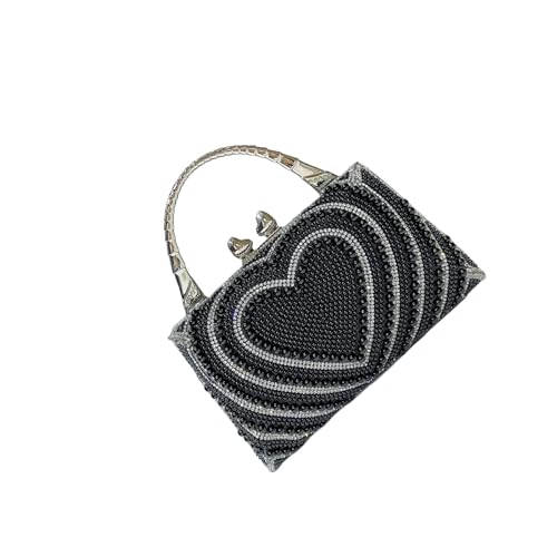 Vdaxvme Abendtasche für Damen, mit Kettenriemen, Schultertasche, elegant, Bankett, glitzernde Strasssteine, Handtasche für Party, Bankett, Abend, elegante Umhängetasche, Schwarz , One Size Vdaxvme Abendtasche für Damen, mit Kettenriemen, Schultertasche, elegant, Bankett, glitzernde Strasssteine, Handtasche für Party, Bankett, Abend, elegante Umhängetasche, Schwarz , One Size von Vdaxvme