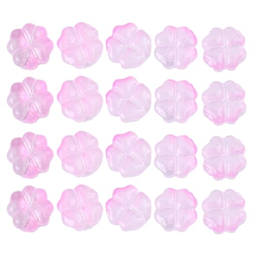 Vdaxvme Bunte Kleeblatt-Anhänger, Glasur, lose Perlen für Damen, Halskette, Armband, Schlüsselanhänger, Schmuckherstellung, 20 Stück, Wie beschrieben von Vdaxvme