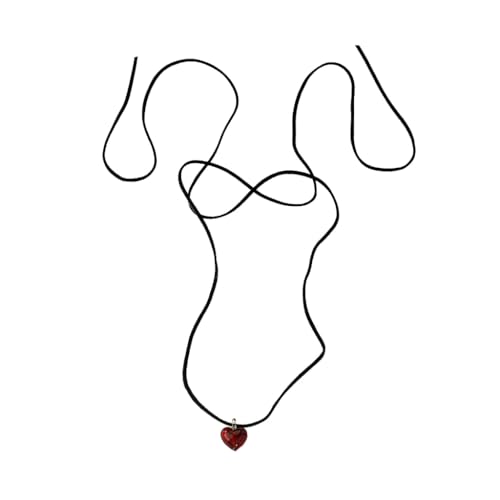 Vdaxvme Damen-Halskette, Gothic-Samt, Herz-Choker-Halskette für Frauen, elegantes Gewebe, geknotete Schleife, verstellbare Halsbandkette, Schmuck, Flanell-Acryl, Zirkonia Vdaxvme Damen-Halskette, Gothic-Samt, Herz-Choker-Halskette für Frauen, elegantes Gewebe, geknotete Schleife, verstellbare Halsbandkette, Schmuck, Flanell-Acryl, Zirkonia von Vdaxvme