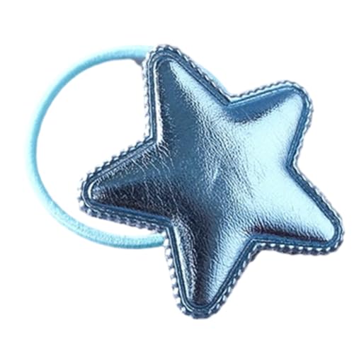 Vdaxvme Elastische Haargummis in Sternform, für Mädchen, Pferdeschwanz-Halter, Gummi, elastisches Haarband von Vdaxvme