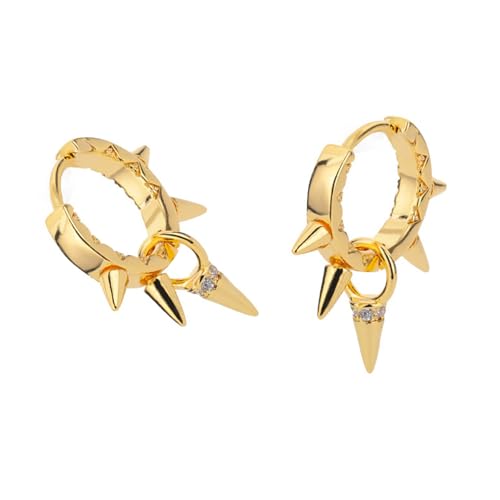 Vdaxvme Elegante Spikes Nieten Ohr Manschette für moderne Frauen Modische Piercing Hoop Ohrringe Handarbeit Alltag Tragen Vdaxvme Elegante Spikes Nieten Ohr Manschette für moderne Frauen Modische Piercing Hoop Ohrringe Handarbeit Alltag Tragen von Vdaxvme