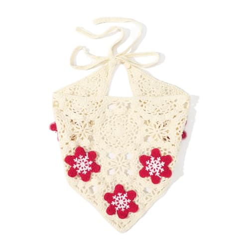 Vdaxvme Gestricktes Weihnachts-Stirnband für Damen, Stretch-Turban, lässig, Streetwear, gehäkelt, Weihnachts-Krawatte von Vdaxvme