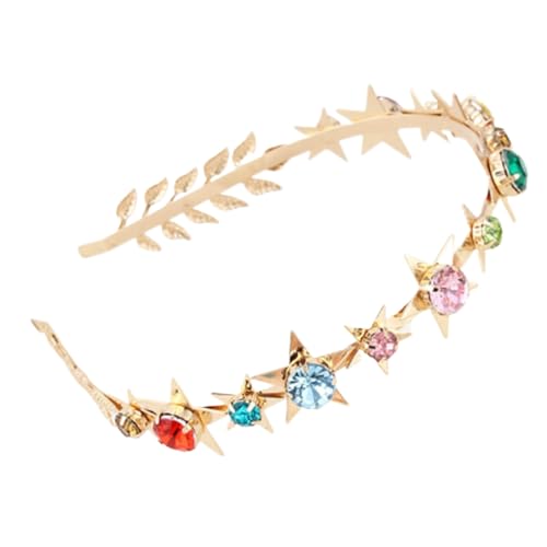 Vdaxvme Glitzernde Kristall-Stirnbänder, Königin Schmuck, Haarreif für Festzüge, Abschlussbälle, Brautschmuck, Hochzeit, Kopfbedeckung von Vdaxvme